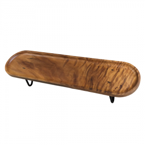 ستاند جاط تقديم فواكه 60 سم خشب زان ارجل حديد